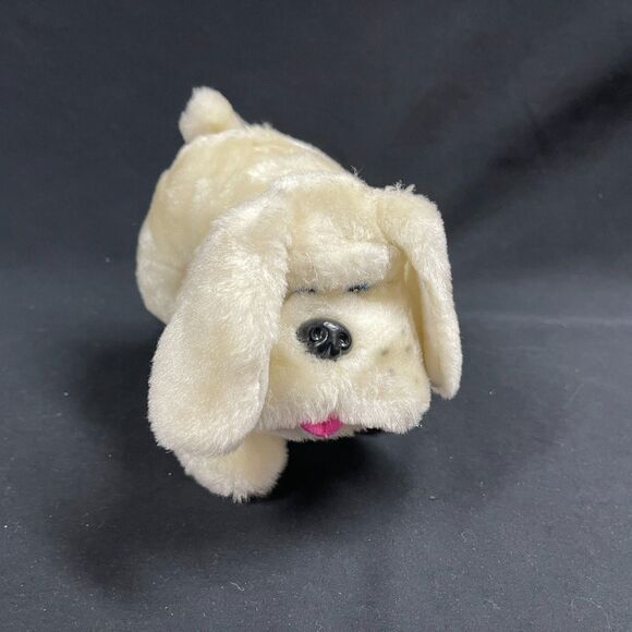 Cal Plush Dog Beige Plush Stuffed Toy - Picture 1 of 6
